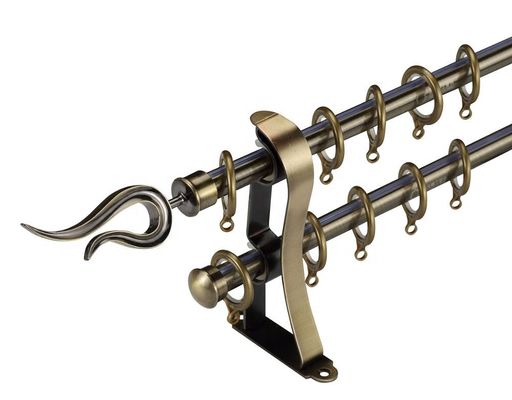 120 pouces de tuyau réglable Rod Stainless Steel Material de rideau