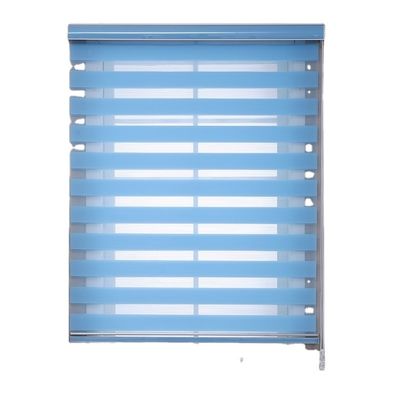 Rideau aveugle de roulement horizontal en zèbre pour la chambre à coucher de salon