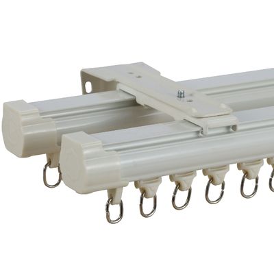 Rails de rideau en Rod Price White Color Aluminum de rideau pour des rideaux