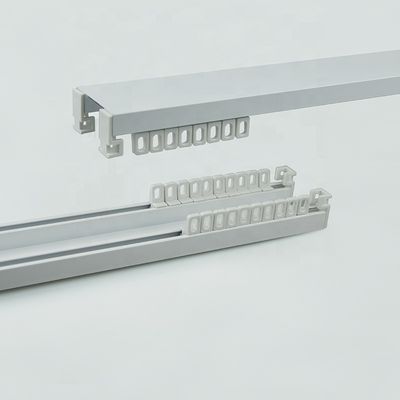Voie en aluminium libre de rideau en plafond de rail de rideau en double parenthèse pour la décoration à la maison