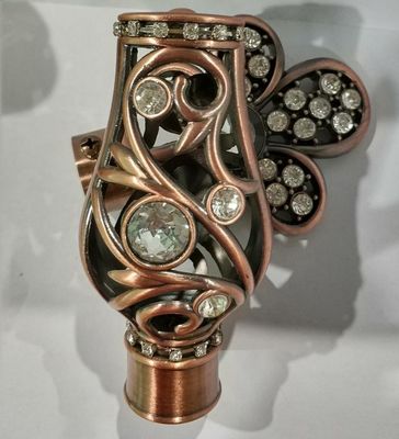 Tuyau Rod Finial With Electrophoresis Surface de rideau en nouveauté de fer