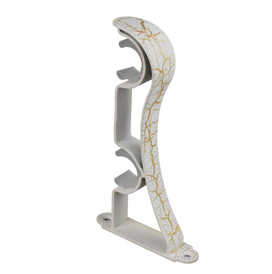 matériel de Rod Brackets Aluminum Alloy Iron de rideau en double d'or de 25mm 28mm
