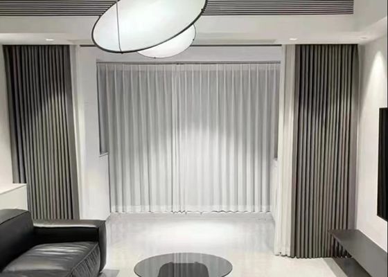Type moderne réglable flexible d'hôtel de velours de panne d'électricité de rideaux