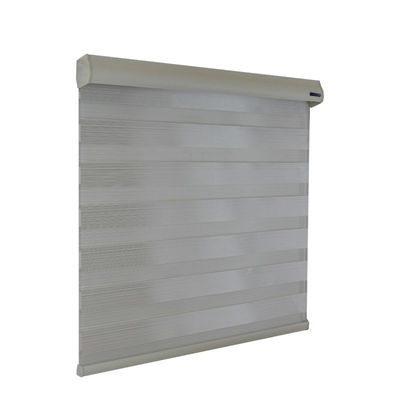 La vision pure de zèbre de double carreau aveugle le matériel métallique de polyester pour le bureau