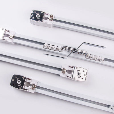 Le fabricant en gros Silent Design Ripple plient la voie ferroviaire électrique en aluminium de rideau en Smart Home de moteur de Wifi Tuya