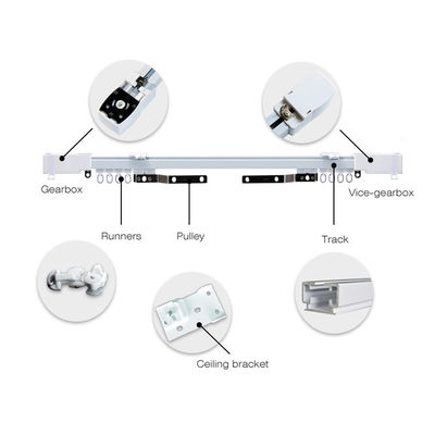 Système de voie électrique en aluminium de rideau en Tuya WIFI pour la maison futée