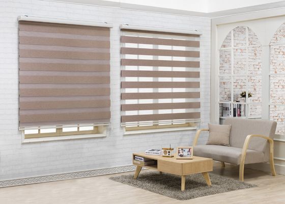 Rideau aveugle en zèbre électrique durable automatique pour l'hôtel de bureau