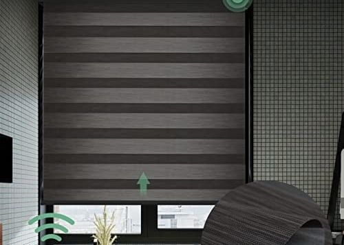 Le PVC de Gris Motorized Roman Blind Curtains a stratifié le type pour le salon