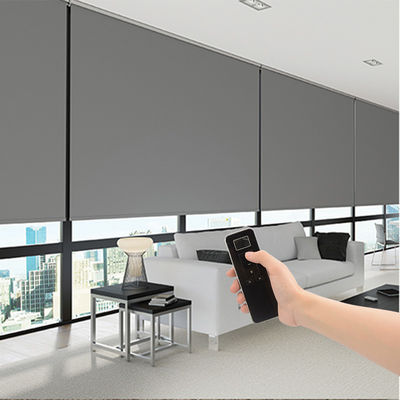 La fenêtre sans fil de luxe de bureau drape l'OEM imperméable de doubles couches