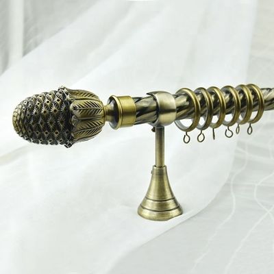 Rideau Rods simple vivant Maroc en gros en pivot de Polonais de fer de torsion de Room160/200/250/300/350/400cm