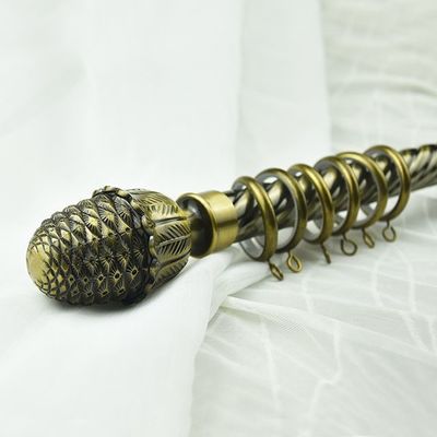 Rideau Rods simple vivant Maroc en gros en pivot de Polonais de fer de torsion de Room160/200/250/300/350/400cm
