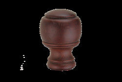 Rideau en fenêtre en bois de salon de conception de Rod de rideau R-U Polonais, Rod Finials, rideau Polonais en salon