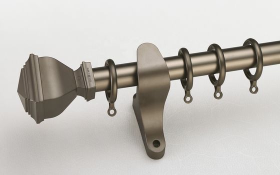 Rideau Rod Holder Image Curtain en tuyau en aluminium du bâti 28mm de mur double
