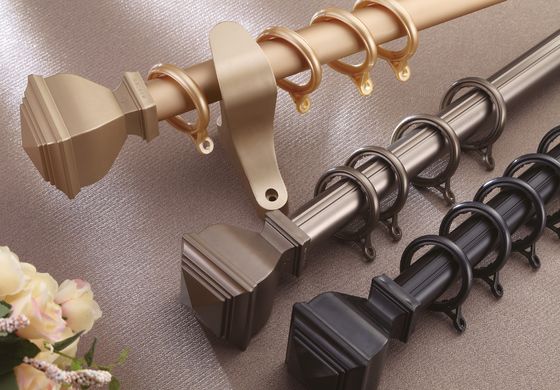 Rideau Rod Holder Image Curtain en tuyau en aluminium du bâti 28mm de mur double