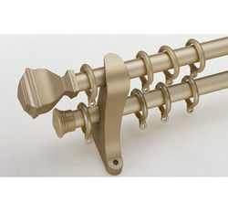 Rideau Rod Holder Image Curtain en tuyau en aluminium du bâti 28mm de mur double