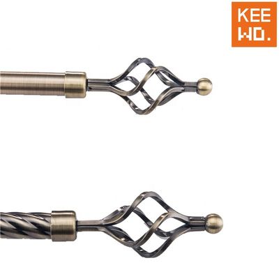 fenêtre extensible de Rod Silver Color For Home de tuyau de rideau en 28mm