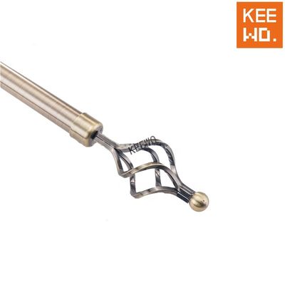 fenêtre extensible de Rod Silver Color For Home de tuyau de rideau en 28mm