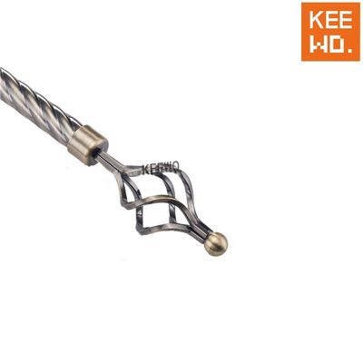 fenêtre extensible de Rod Silver Color For Home de tuyau de rideau en 28mm