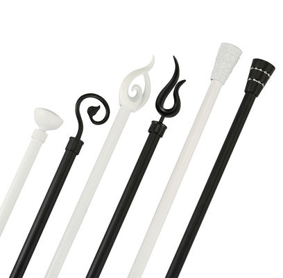 Rideau Rods extensible en laiton antique en acier inoxydable avec des accessoires de rideau