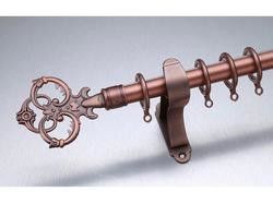 Rideau Rods en Finial en laiton antique de feuille de la longueur 3m du Kenya long