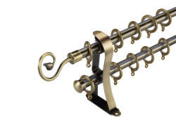 Anneau de parenthèses en aluminium de Rod Anti Rust With Cover de tuyau de rideau en métal