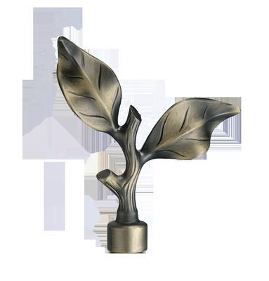 Rideau Rod End Cap Curtain Accessories en ruban d'or