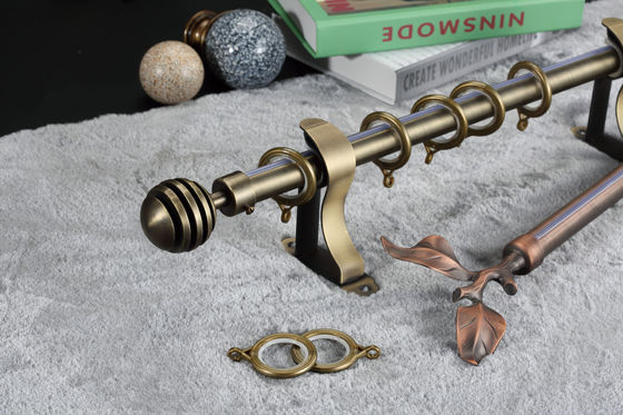 Rideau Rod End Cap Curtain Accessories en ruban d'or