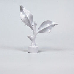 Rideau Rod End Cap Curtain Accessories en ruban d'or