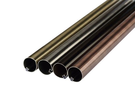 Double tuyau simple Rod Steel Material Modern Style de rideau pour la maison