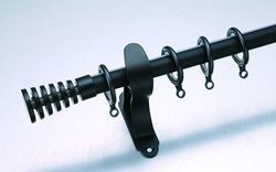 Double tuyau simple Rod Steel Material Modern Style de rideau pour la maison