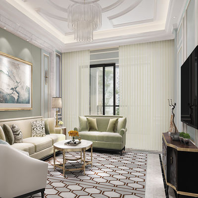 La verticale blanche décorative de fenêtre aveugle le contrôle manuel pour la salle de bains de patio