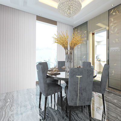 La verticale blanche décorative de fenêtre aveugle le contrôle manuel pour la salle de bains de patio
