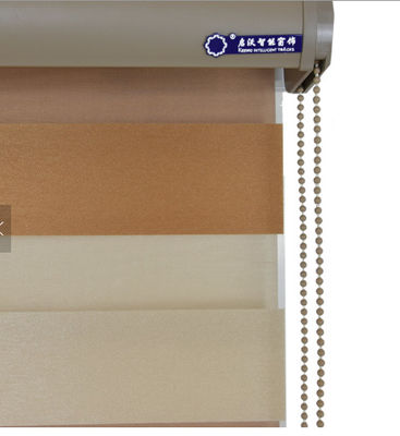 Double couche de rideau aveugle horizontal d'intérieur en zèbre pour le salon