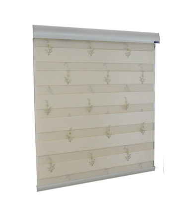 Contrôle de luxe de corde d'abat-jour de rouleau de zèbre de panne d'électricité de tissu pour Windows