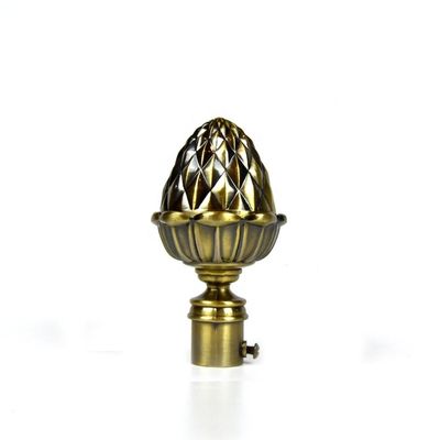 couleur de cuivre en bronze de Rod Accessories With Gold Sliver de rideau en fenêtre de 19mm