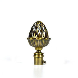 couleur de cuivre en bronze de Rod Accessories With Gold Sliver de rideau en fenêtre de 19mm