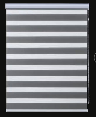 Panne d'électricité de rideau aveugle manuel en zèbre de tissu demi imperméable pour l'hôtel à la maison