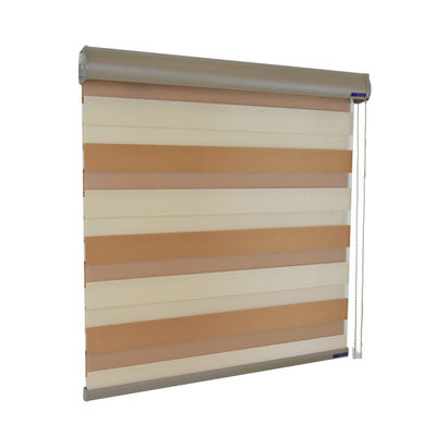 Matériel intelligent de tissu d'abat-jour de fenêtre de manuel de double couche pour d'intérieur