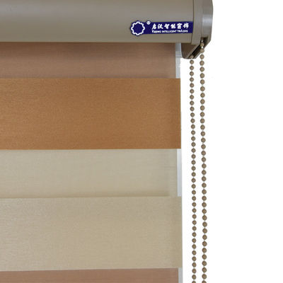 Matériel intelligent de tissu d'abat-jour de fenêtre de manuel de double couche pour d'intérieur