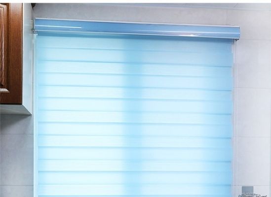 Rideau aveugle de roulement horizontal en zèbre pour la chambre à coucher de salon