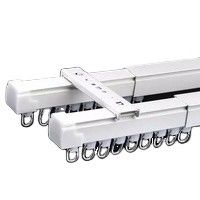 ensemble escamotable de voie de rideau en tension de plafond de 1.1-2.1m de bâti résistant en aluminium de mur
