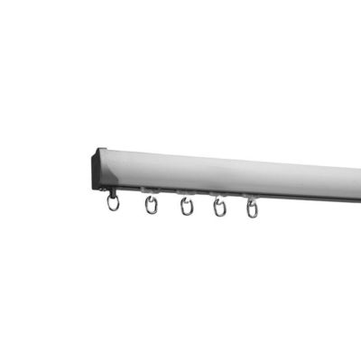 ensemble escamotable de voie de rideau en tension de plafond de 1.1-2.1m de bâti résistant en aluminium de mur