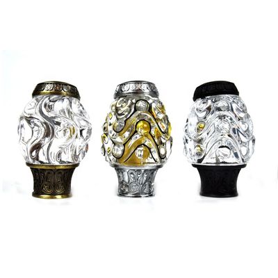 Finials adaptés aux besoins du client Crystal Curtain Rod Accessories de rideau