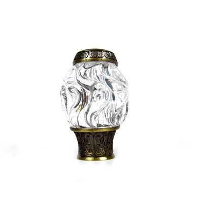 Finials adaptés aux besoins du client Crystal Curtain Rod Accessories de rideau