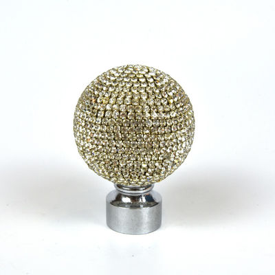 Rideau Rod Accessories Crystal Glass Finials pour le rideau Rods