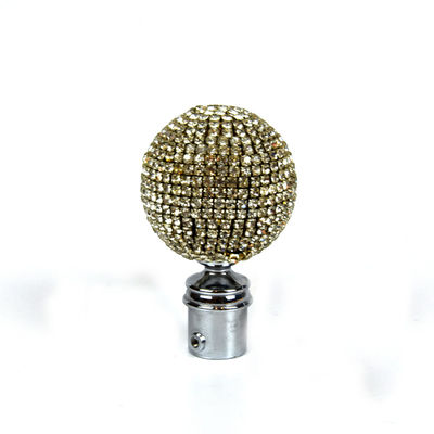 Rideau Rod Accessories Crystal Glass Finials pour le rideau Rods