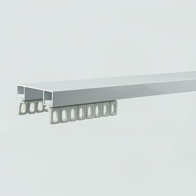 Rail de rideau matériel en aluminium en 2 voies de bâti de mur de plafond double avec la voie ferroviaire Gli de rideau