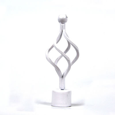 Finials décoratifs de couronne pour des biens de Rods de rideau avec le traitement d'électrodéposition de peinture