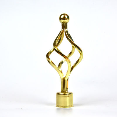Finials décoratifs de couronne pour des biens de Rods de rideau avec le traitement d'électrodéposition de peinture