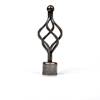 Finials décoratifs de couronne pour des biens de Rods de rideau avec le traitement d'électrodéposition de peinture